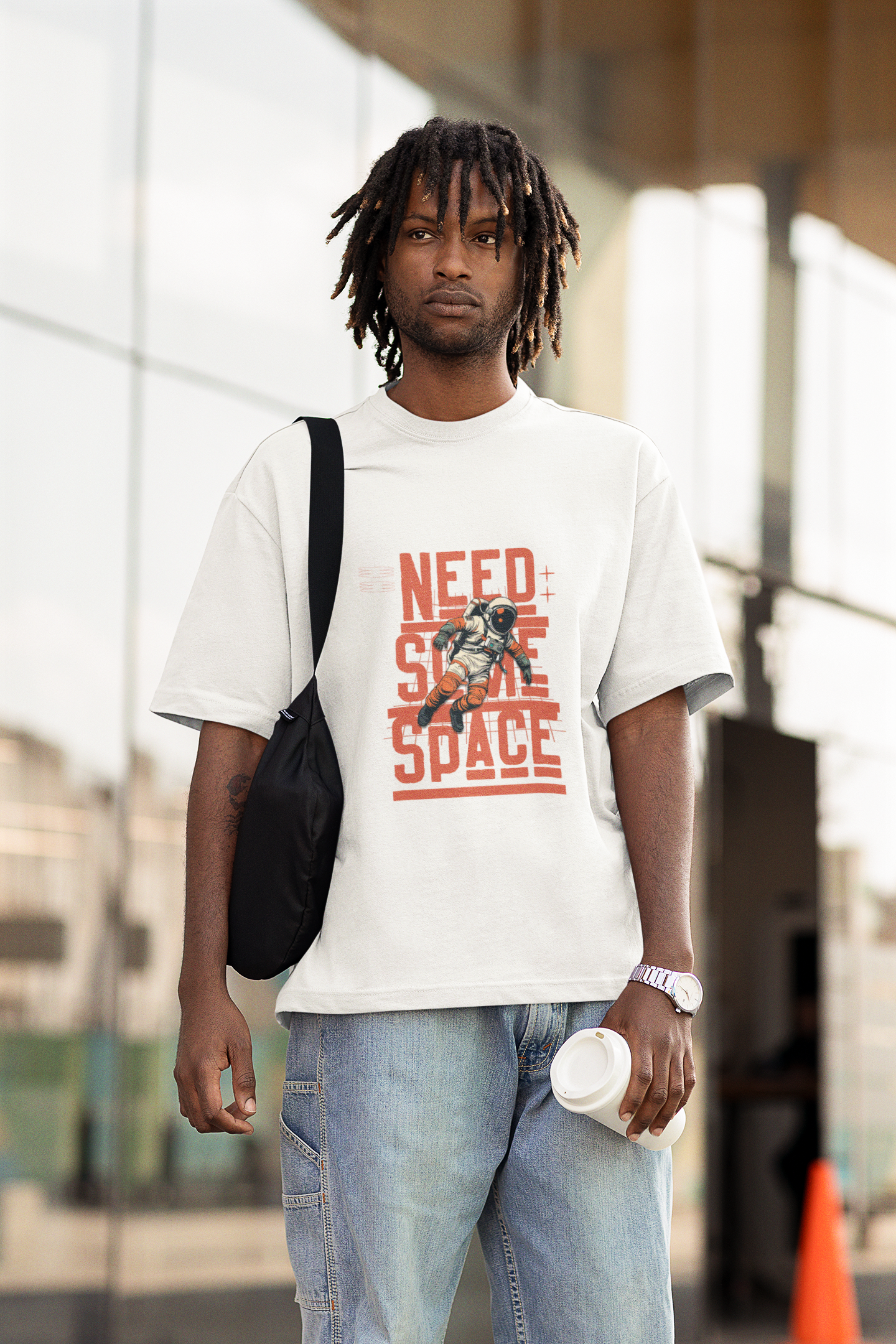 Need Some Space - Premium Unisex Oversized Classic Tee – 240 GSM