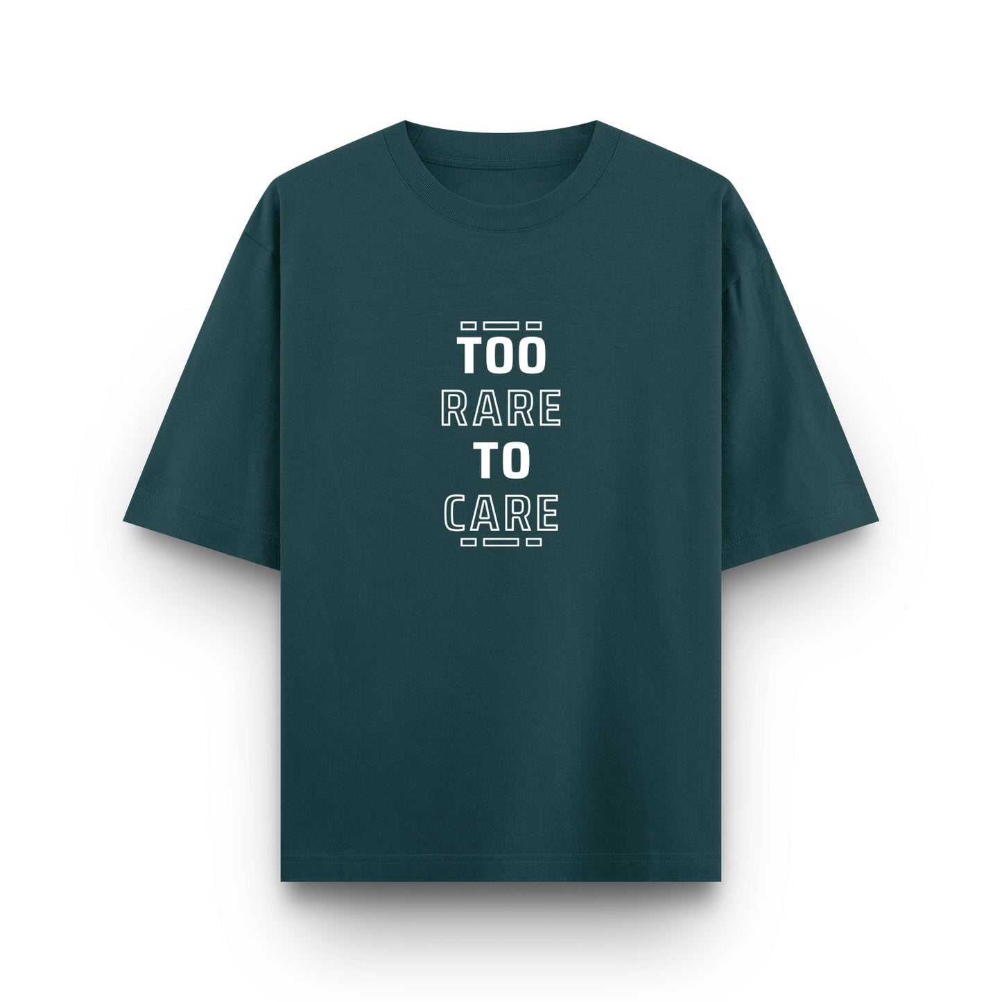Too Rare to Care - Premium Unisex Oversized Classic Tee – 240 GSM