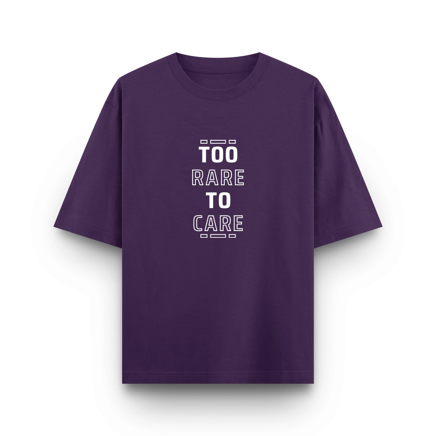 Too Rare to Care - Premium Unisex Oversized Classic Tee – 240 GSM