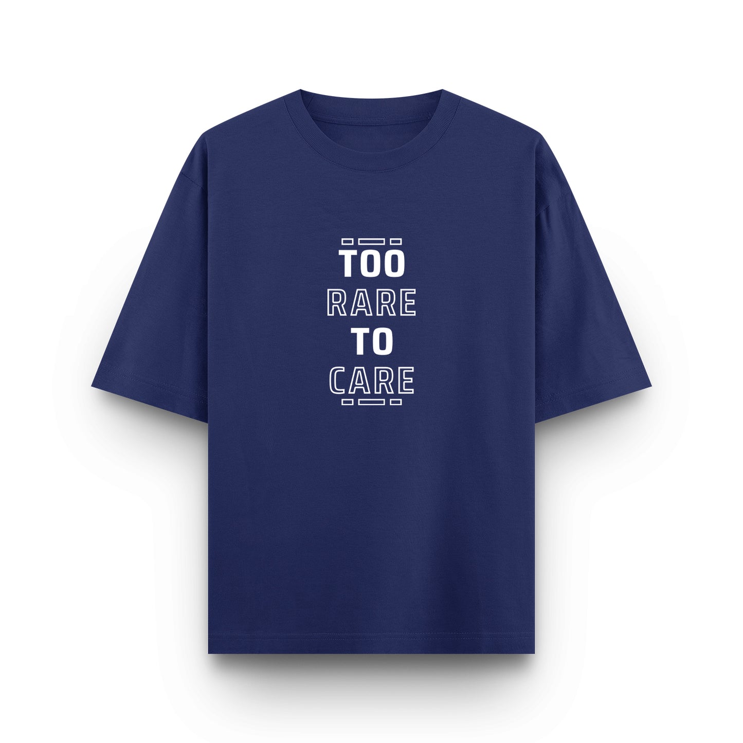 Too Rare to Care - Premium Unisex Oversized Classic Tee – 240 GSM