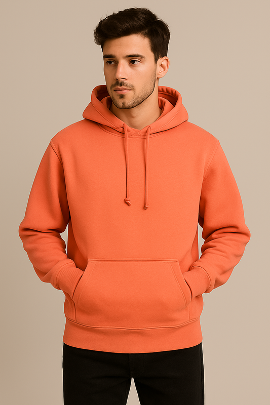 Solid Unisex Premium Cotton Hoodie – 300 GSM