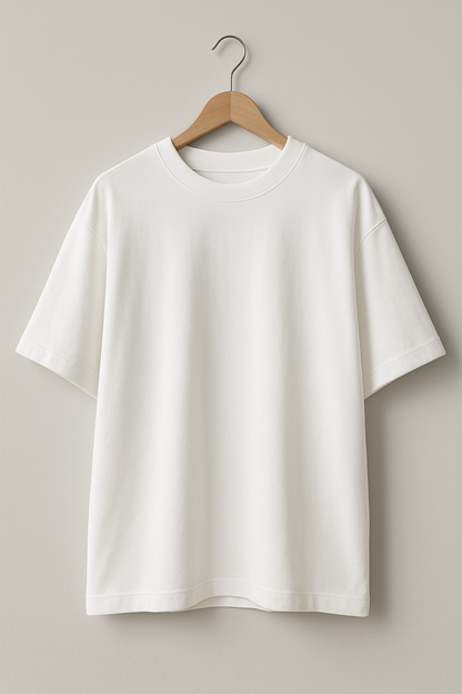 Solid Unisex Oversized Standard Tee – 180 GSM