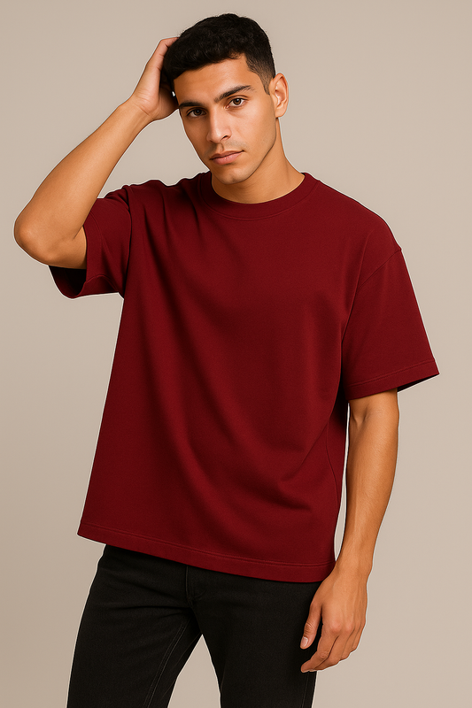 Solid Unisex Premium Terry Oversized T-Shirt – 280 GSM