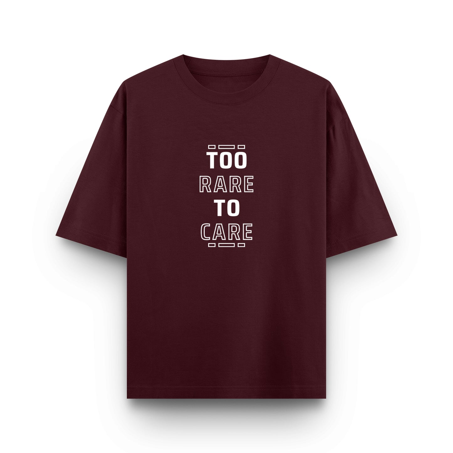 Too Rare to Care - Premium Unisex Oversized Classic Tee – 240 GSM