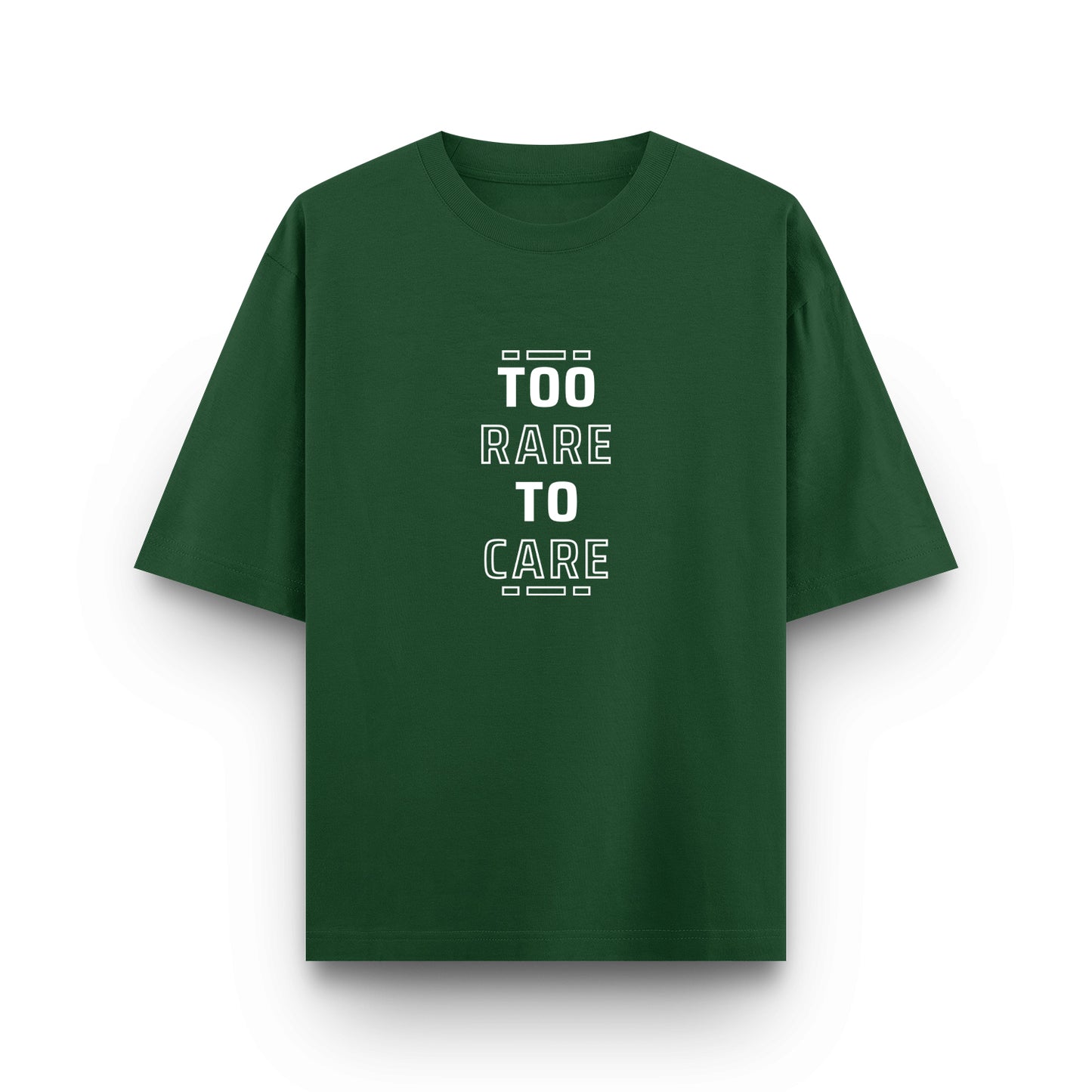 Too Rare to Care - Premium Unisex Oversized Classic Tee – 240 GSM