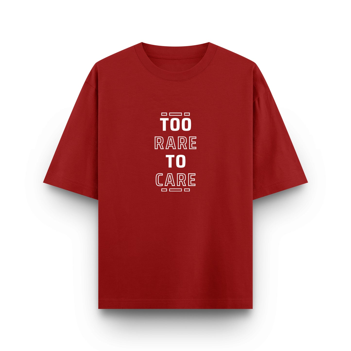 Too Rare to Care - Premium Unisex Oversized Classic Tee – 240 GSM